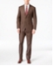 Perry Ellis Portfolio Slim-Fit Brown Sharkskin Suit
